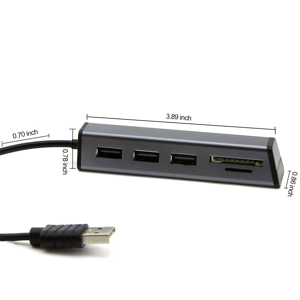 5 в 1 адаптер расширитель USB 2 0 для Micro SD/CF карт|USB-хабы| |