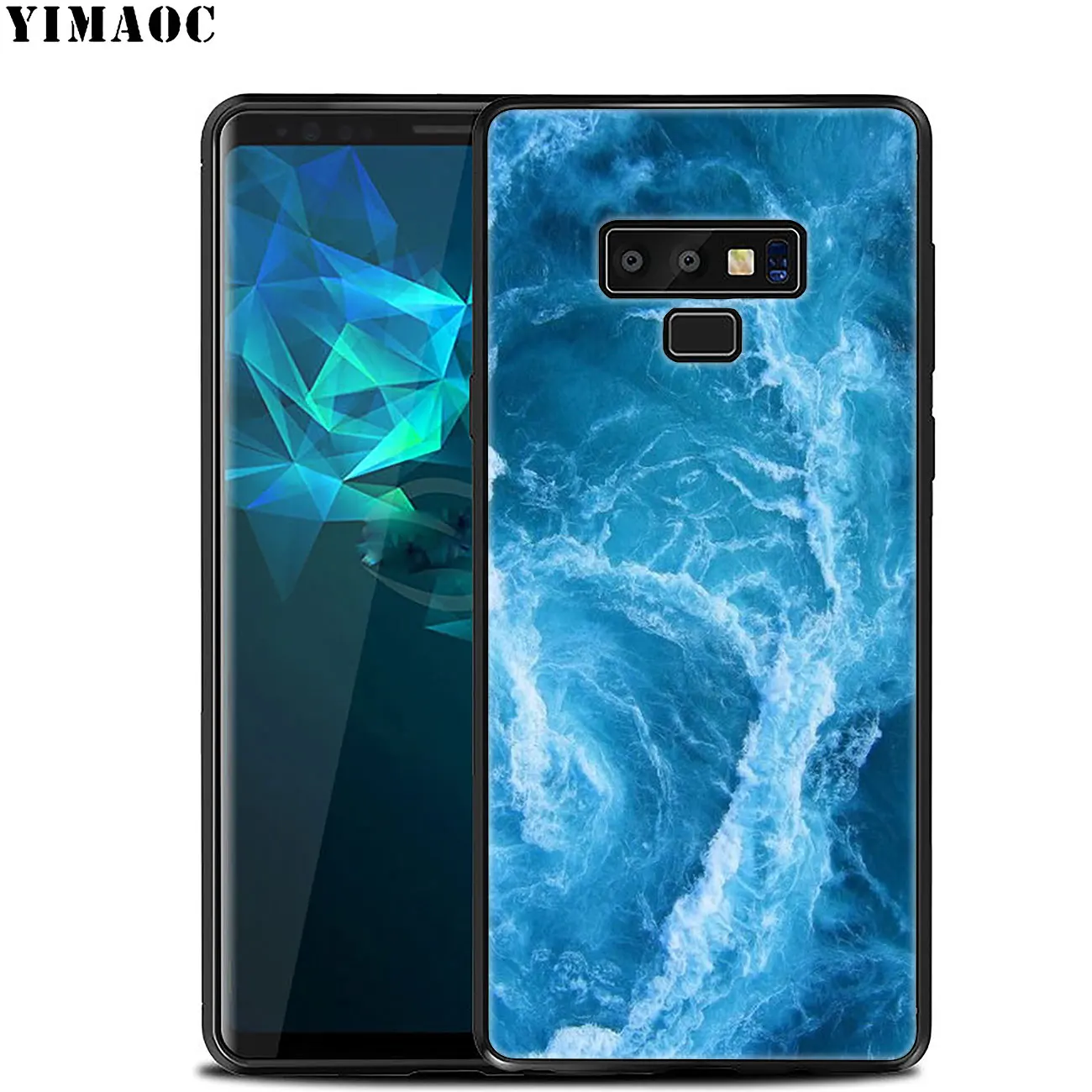 waves ocean water light refractions Soft Phone Case for Samsung Galaxy A6 A9 A8 A7 2018 A3 A5 2016 2017 Note 9 8 10 Plus Lite | Мобильные