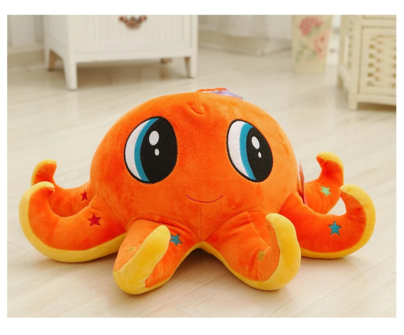 Милый прекрасный творческий Осьминог игрушка плюшевые Оранжевый кукла подарок