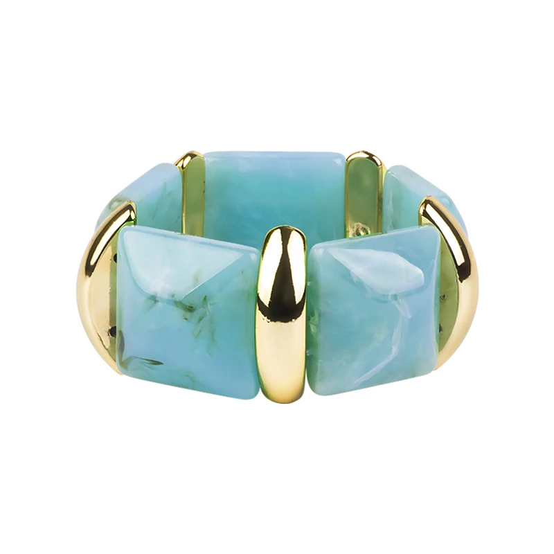 Уникальные Модные Геометрические Квадратные полимерные акриловые браслеты GuanLong