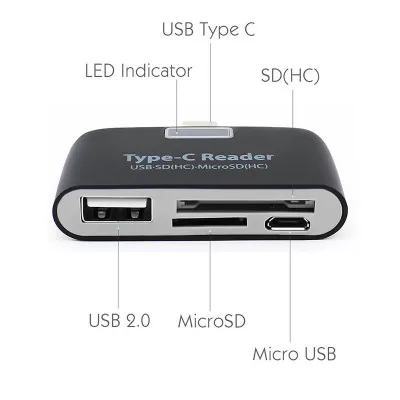 USB 3 1 Тип C TF SD карты OTG кард ридер для Macbook телефон планшет|Кабели VGA| |