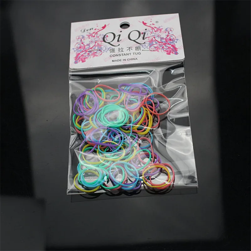 1 упаковка небольших красочных эластичных резинок для волос игрушки девочек