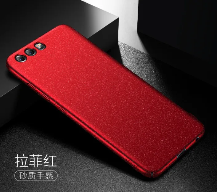 matte red Honor 9, huawei, матовый чехол,, AIXUAN, полный защитный автомобильный держатель, Магнитный чехол для huawei Honor 9, Honor 9, с металлической пластиной - Цвет: matte red