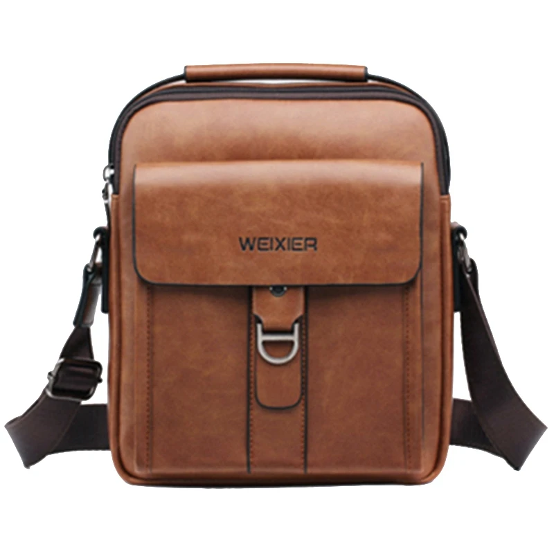 Сумка мессенджер Weixier из искусственной кожи для мужчин дизайнерская модная
