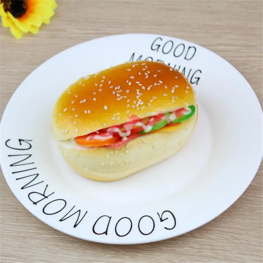 

2019 Cute Hamburger Squishy Slow Rising Cream Scented Decompression Toys Decoration Dropship Y801