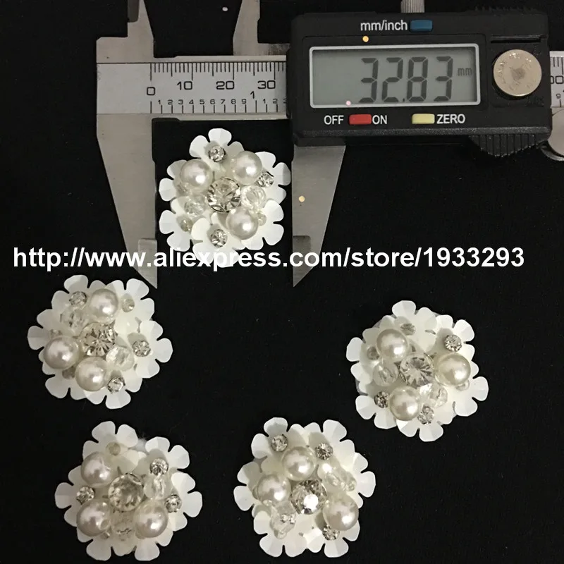 10 шт./лот 3 см блестки Комбинированные цветочные повязки ручной работы