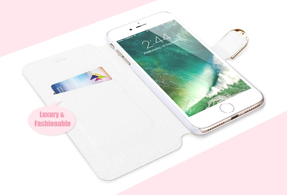 Чехол KISS, роскошные стразы, кошелек, чехол для iPhone 6, 8, 7, флип из искусственной кожи, полная Защита, Чехол для iPhone 6, 8, 7 Plus, цветок, бриллиант
