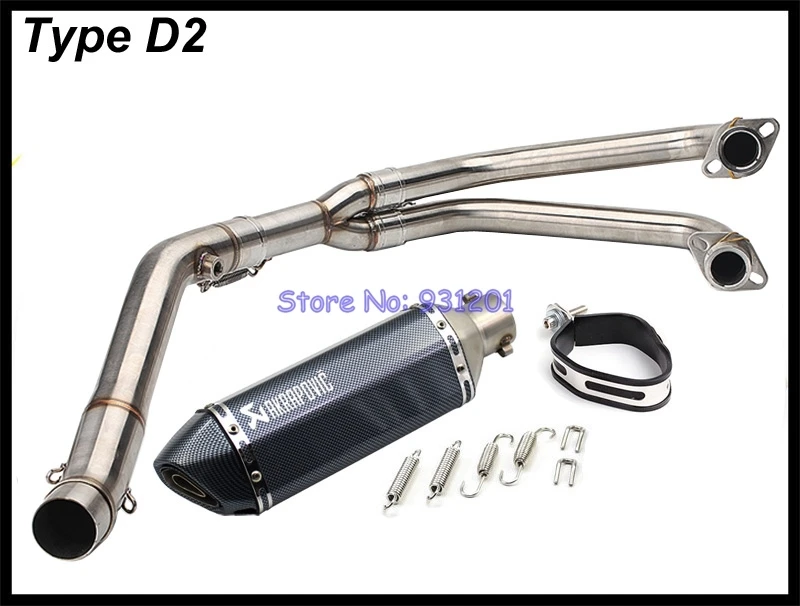 Выхлопная система мотоцикла для Yamaha R25 R3 MT03 Akrapovic выхлопная труба глушителя звено средней трубы заголовки скольжения