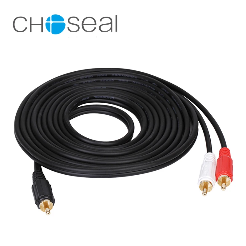 Choseal 30th юбилей QS3001 RCA до 2 мужской аудио кабели Aux AV кабель для ноутбука ТВ DVD