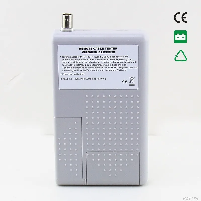 NF-3468 4 в 1 Многофункциональный цифровой RJ11/RJ45/BNC кабель USB, тестер Длина Кабеля Тестер английская версия