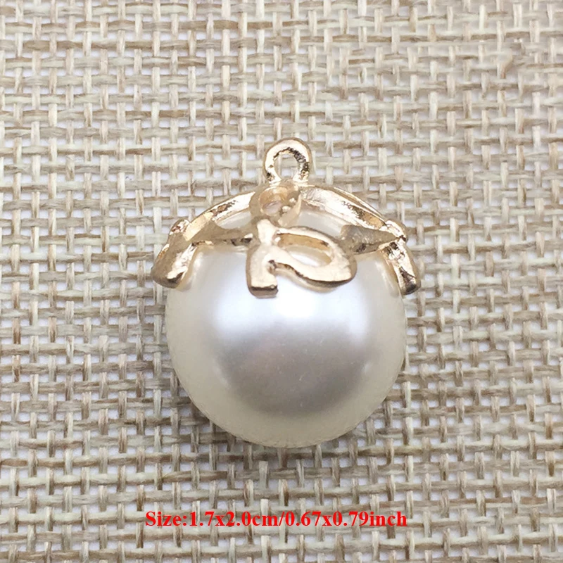 50pcs Pearl Pendant Strass Charms Wedding Brides Hair Clips Accessories Necklace Bracelet Floating Enamel Jewelry Drilling Decor | Дом и сад