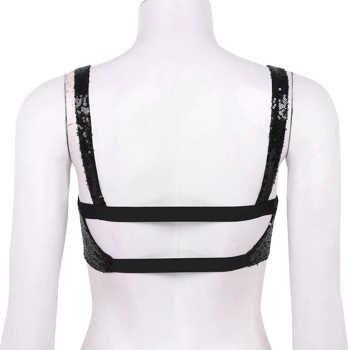 Women Shiny Gitter Lingerie Bra Sexy Woman Female Sequins Rave Dance Bralette Underwear Wire-free Unlined Bras Top Club Clothes |