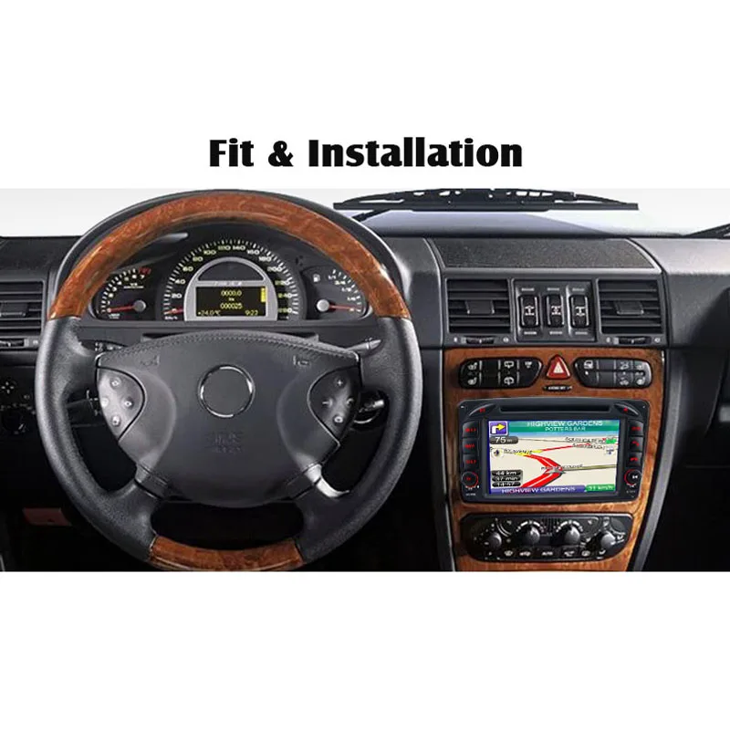 A-Sure DAB+ Android 6.0 Car DVD GPS Navi for Mercedes Benz C Class W203 S203 CLK W209 Viano Vito W639 W463 With Radio WIFI | Автомобили и