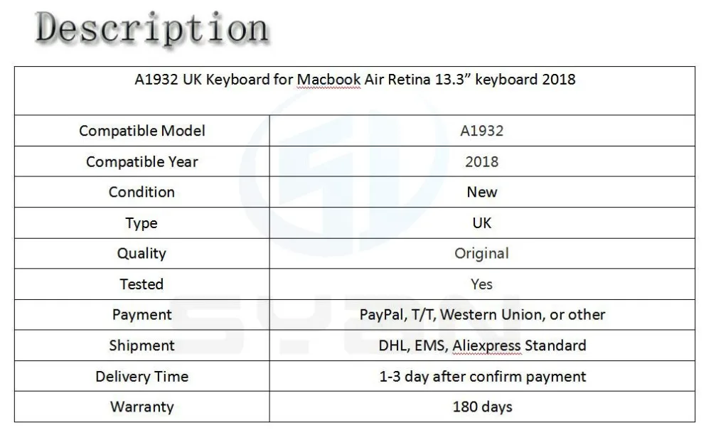 A1932 клавиатура для Macbook Air retina 13," клавиатуры ноутбука EMC 3184