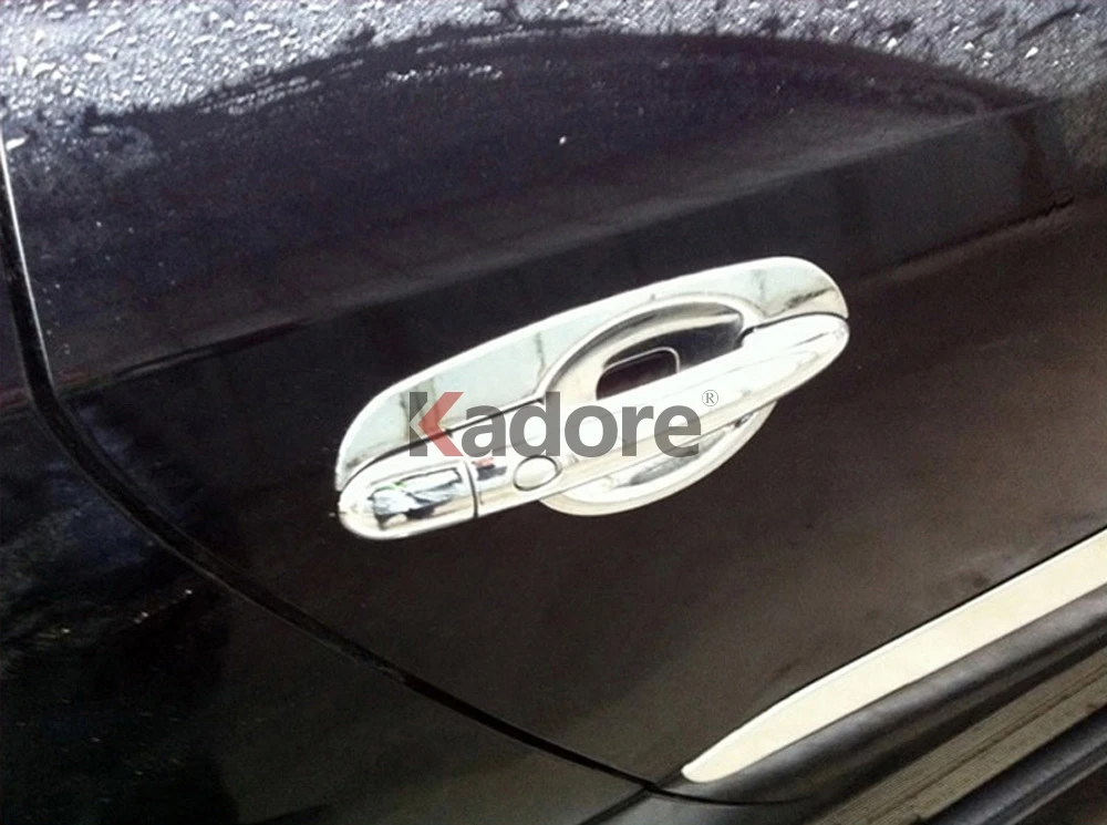 Для RENAULT KOLEOS 2008- ABS Хромированная дверная ручка Крышка отделка чаши внешние аксессуары наклейки на боковую дверь Стайлинг автомобиля