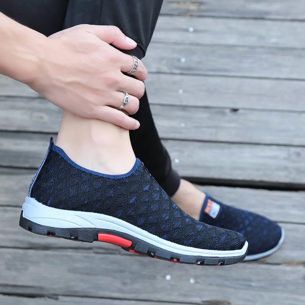 Men sunmer Casual shoes Men's Lightweight Breathable Fashion Leisure Shoes Running Sport Casual Shoes Sneakers#G3