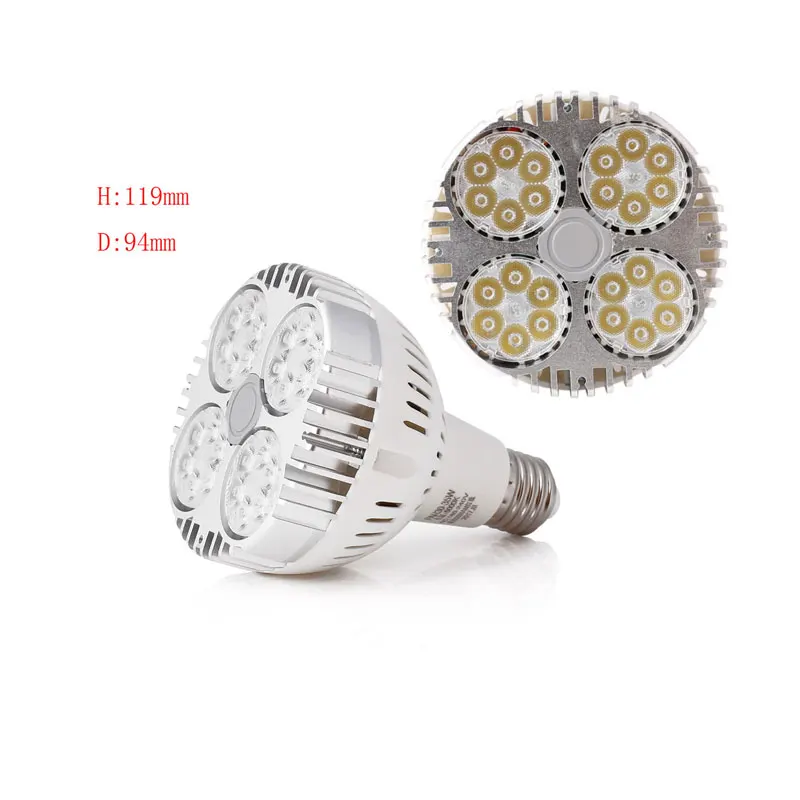 Яркий PAR30 35 Вт E26/E27 светодиодный прожектор лампа ксеноновая OSRAM чипы 35 Вт к трековой лампе лампы AC110V-265V 180 V-240 V Холодный Нейтральный Теплый белый свет лампы