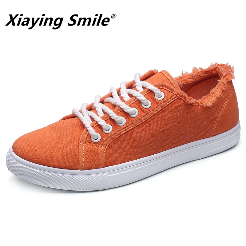 

Canvas Shoes Men Casual Shoes Breathable Wear-resistant Shoes Comfortable Sneakers Lace-up Flat Shoes fashion male Hombre