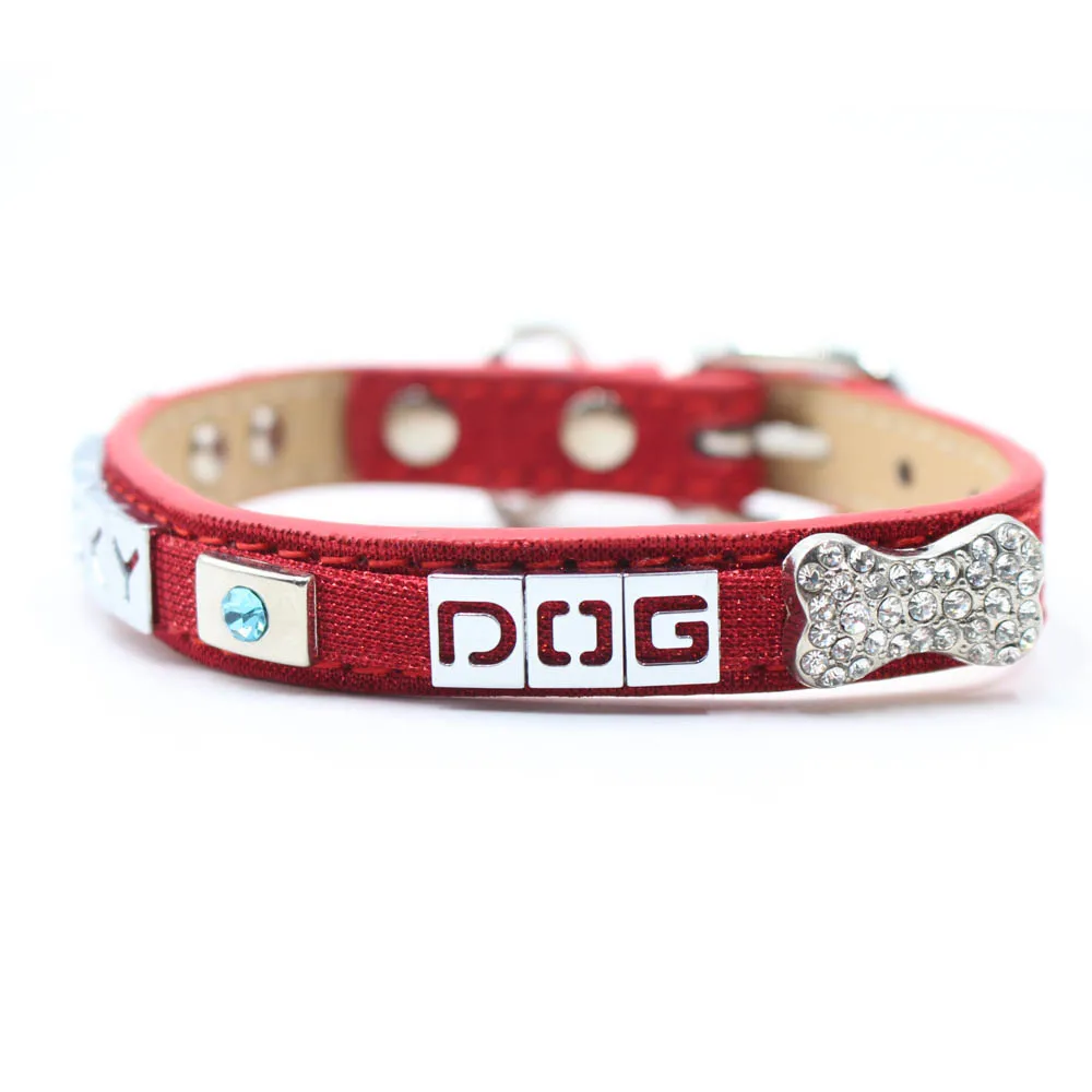 Модный ошейник с надписью LUCKY DOG на заказ для собаки прочная искусственная кожа