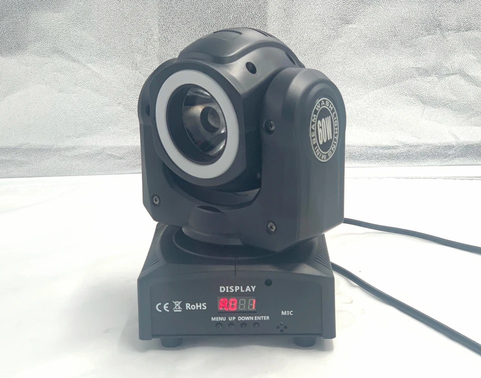 Мини светодиодный 60 Вт Луч с 12 Светодиодный SMD5050 RGB 3в1 Halo Effect светодиодный супер яркий светодиодный DJ Точечный светильник фирмы "DMX"