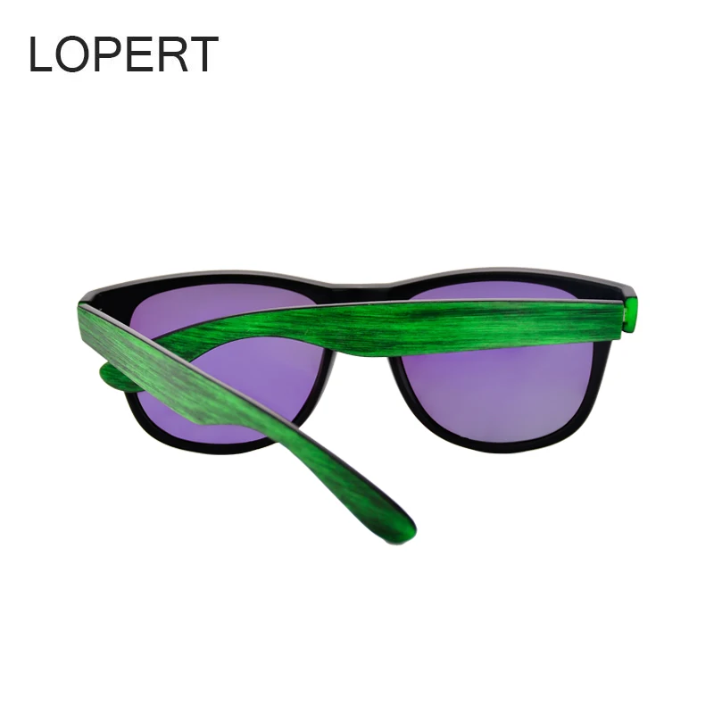 LOPERT модные поляризационные Квадратные Солнцезащитные очки Мужские брендовые