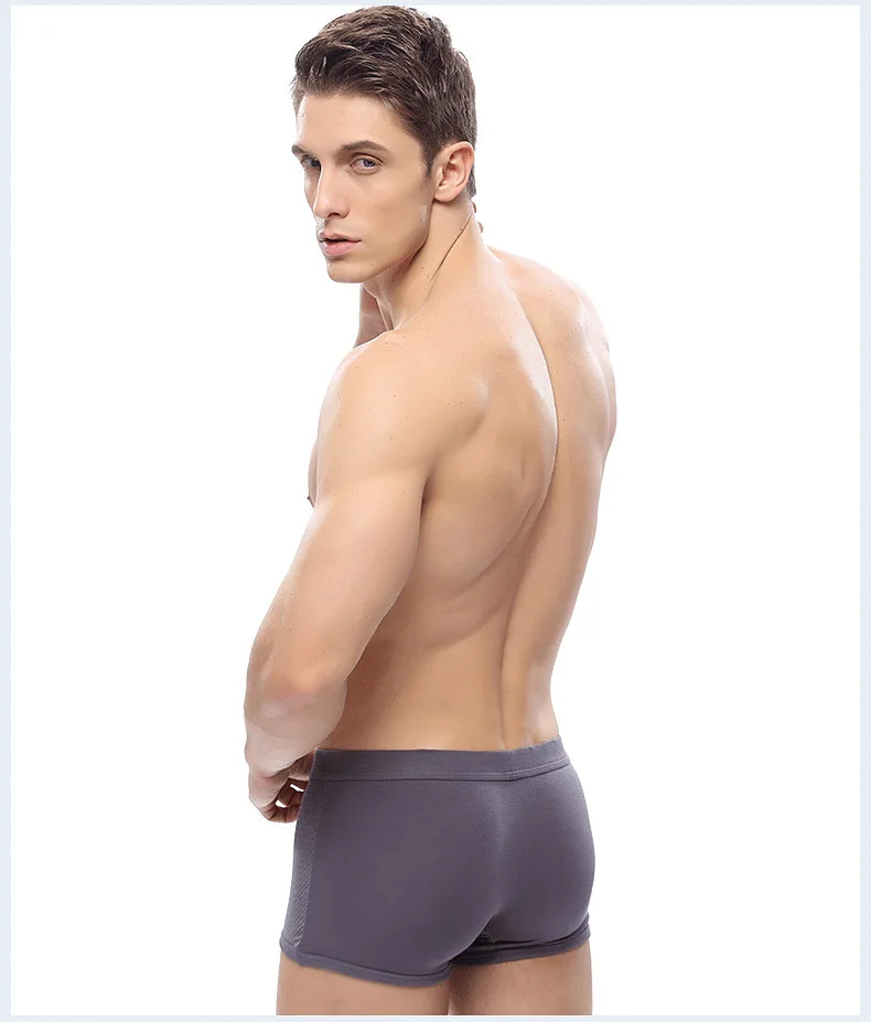 Sexy underwear Men Mesh Shorts plus size Solid Men's Clothing panties shorts Sexy fat guy 100kg mens shorts nsnk01