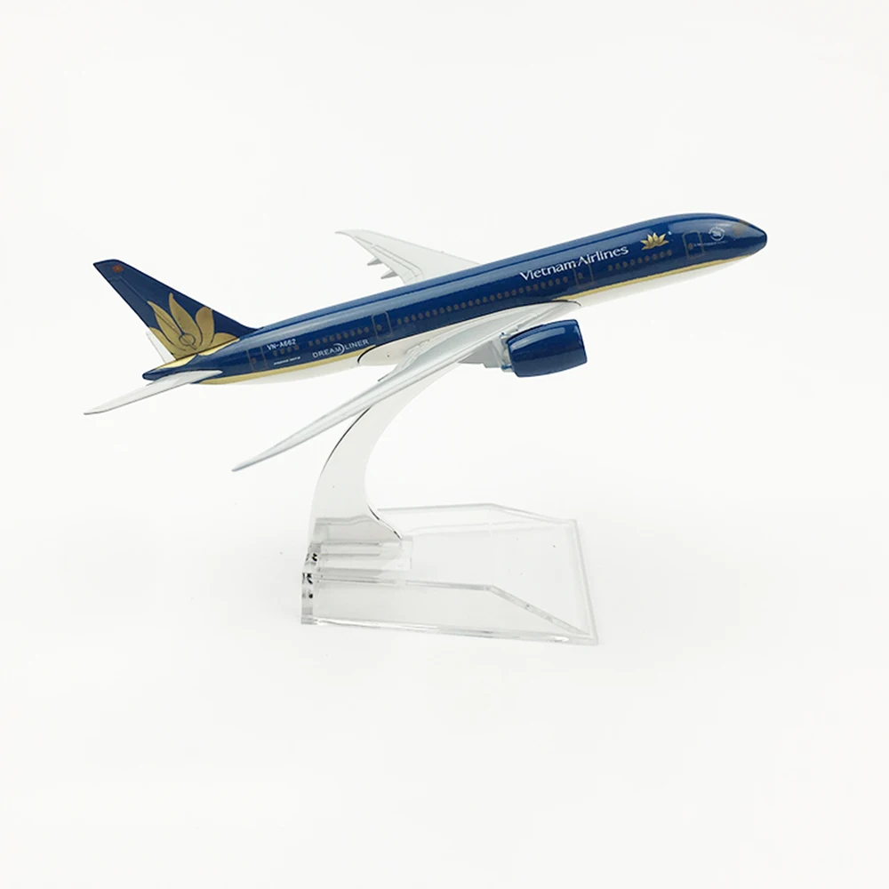 1/400 масштаб самолета Boeing 787 Vietnam Airlines 16 см сплав B787 модель игрушки для детей