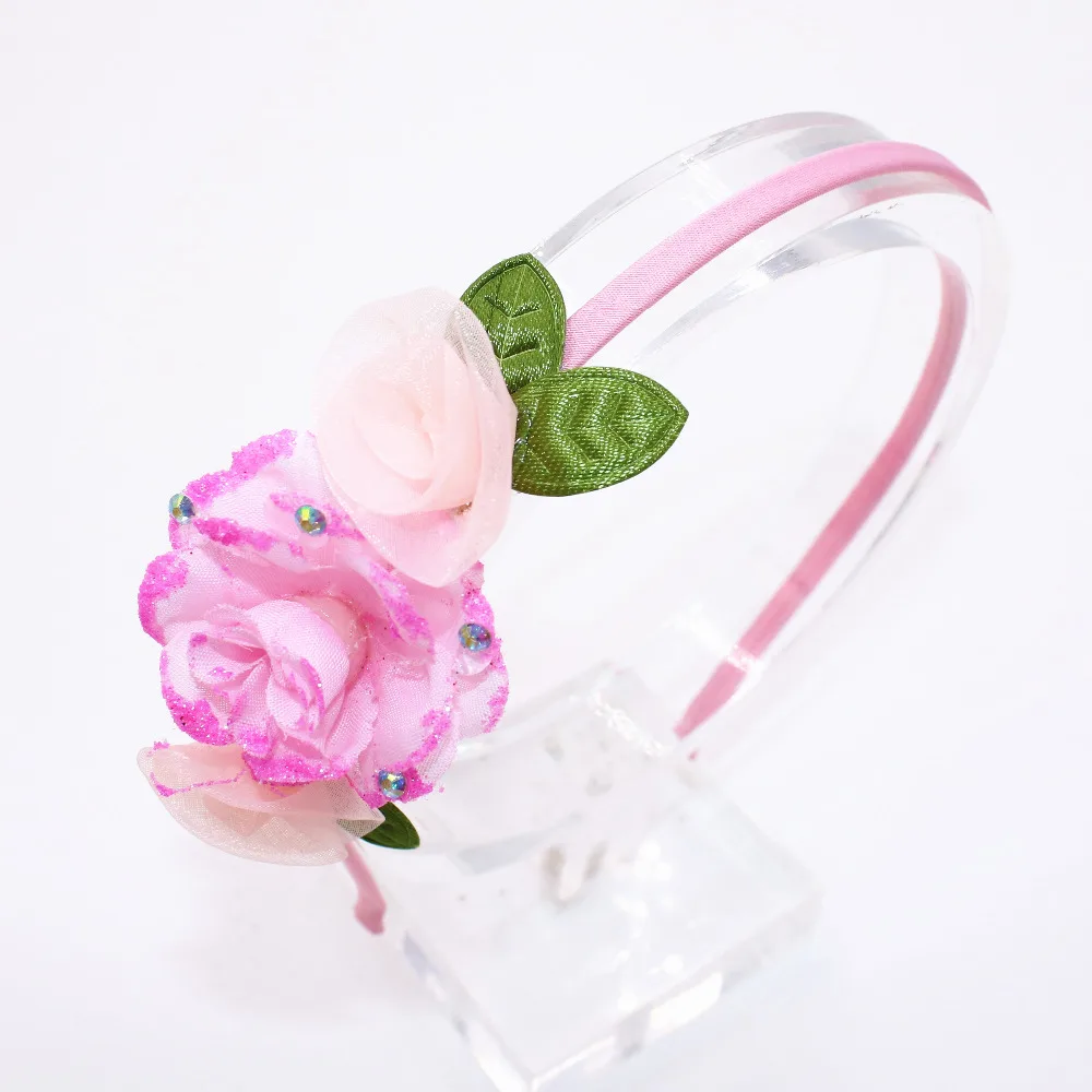 Детский обруч для волос с красивыми цветами милый натурального цвета