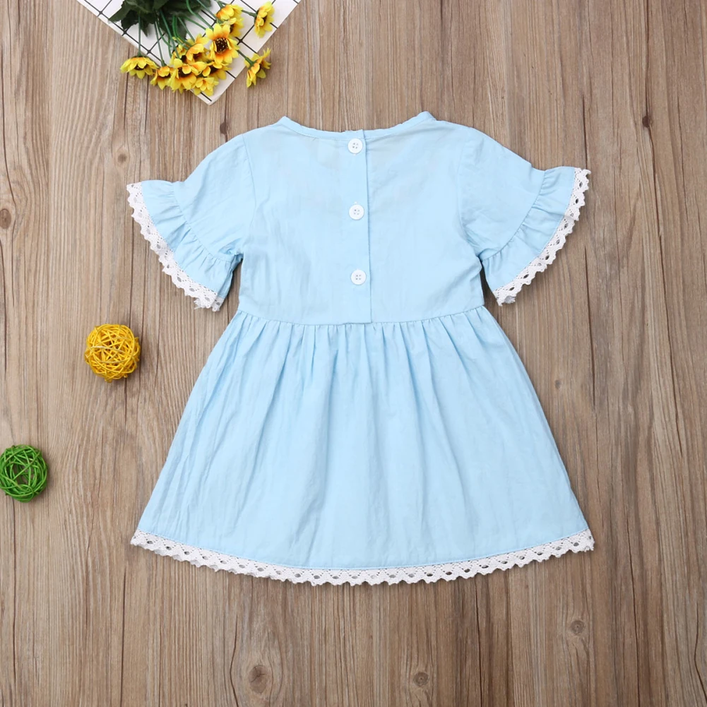 Baby Summer Clothing Sister Matching Outfits Girl Short Sleeve Flower Romper Dress Matching Layered Ruffled Outfit Set