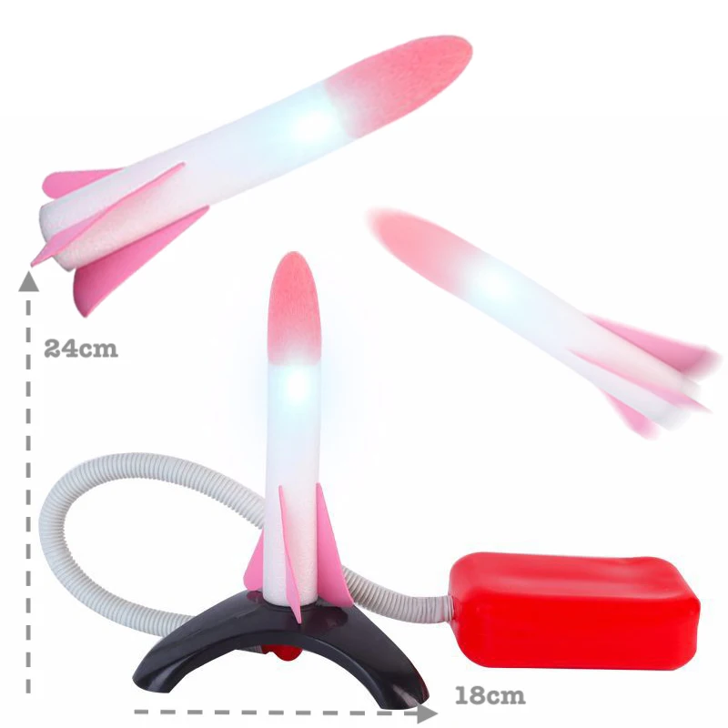 Открытый Воздушный штамп запуск ракеты игрушка игра для детей развивающий Спорт