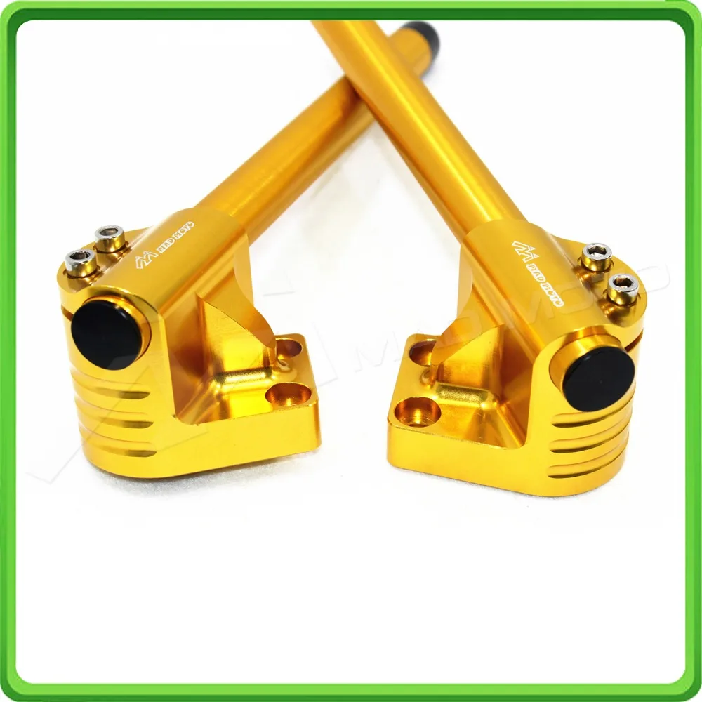Зажимы и трубки на руль для Kawasaki Ninja 250R / EX250 2008 2009 2010 2011 2012 Стиль A Gold|Руль
