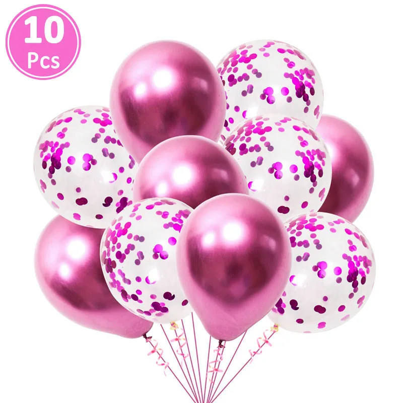 19 шт. шары для детей фото стенд реквизит его мальчик девочка Babyshower вечерние украшения пол показать сувениры Поставки Фотостудия - Цвет: 10pcs mixed rose red