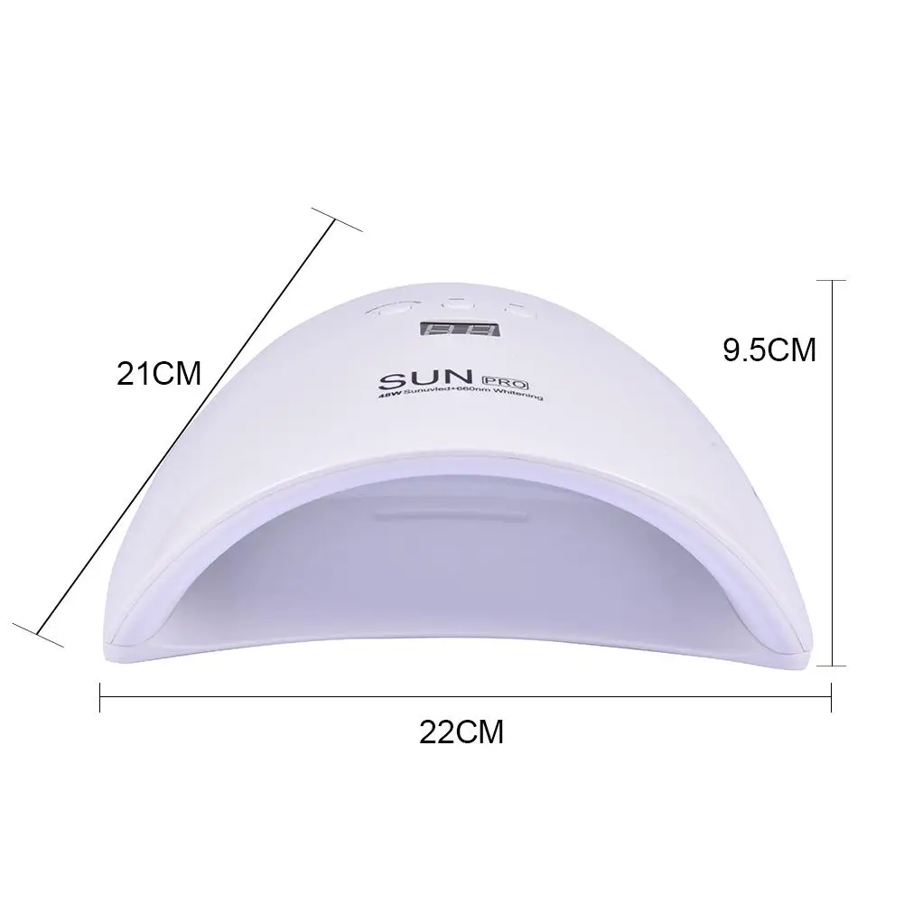 48W Pro УФ лампа светодиодный светильник для ногтей Сушилка всех гелей