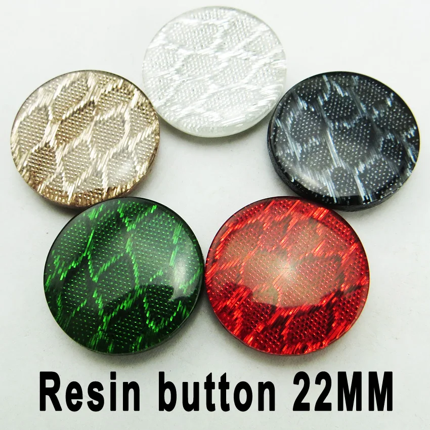 

20 шт., пуговицы из красной смолы, 22 мм