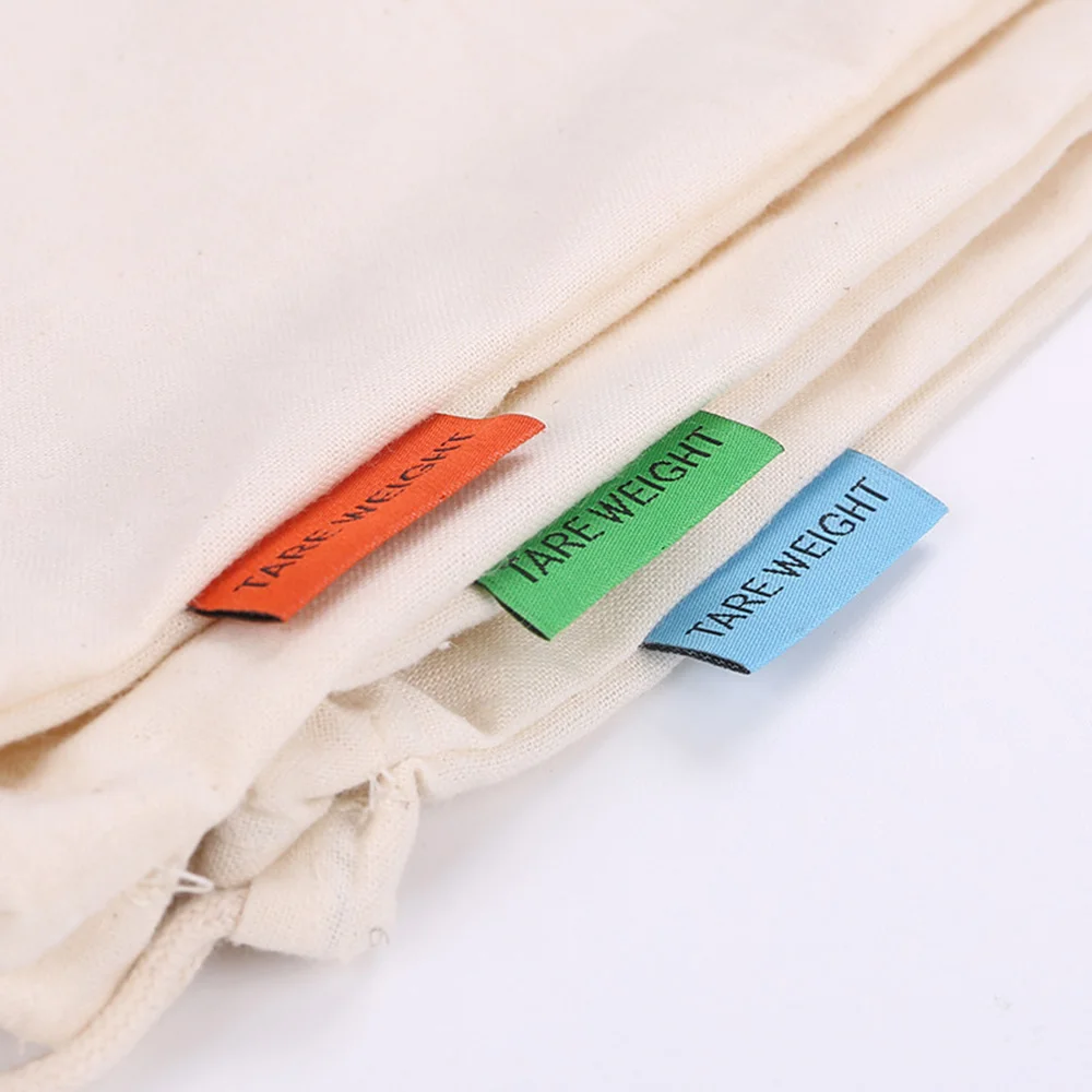 8 шт многоразовые производящие сумки экологически чистый хлопок моющиеся