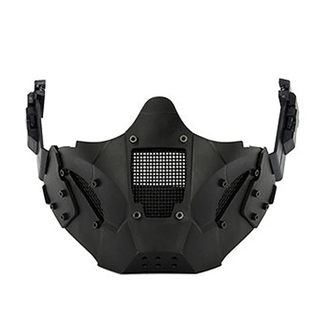 New Airsoft Iron Warrior Half Face Mask Cs Sling Use With Fast Helmet Protect Cycling