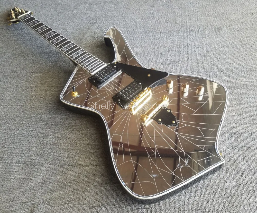 Новый магазин Shelly изготовленные на заказ гитары с серебряным зеркальным