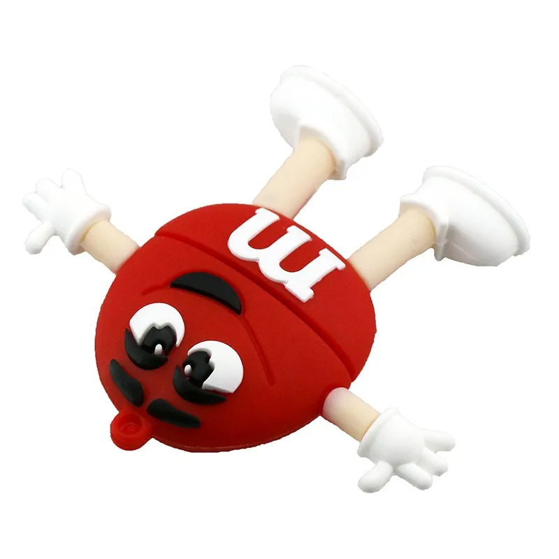 Прекрасный USB 2,0 мультфильм шоколад M&M радужные бобы конфеты USB флэш-накопитель 4 ГБ 8 г 16 ГБ 32 ГБ 64 Гб Флешка флэш-карта памяти подарки