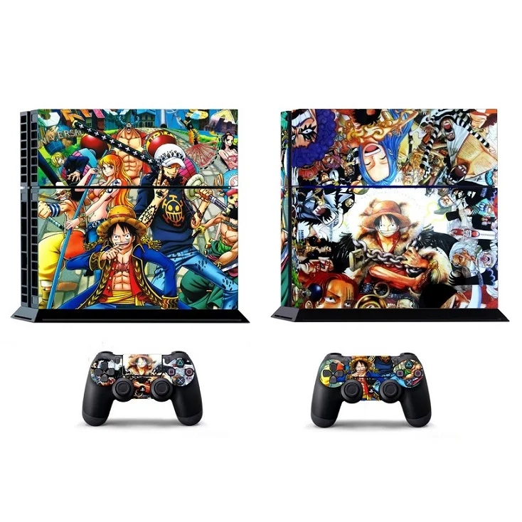 Одна деталь 275 наклейка для PS4 PS4 Стикеры Vinly кожи Стикеры для sony PS4 Игровые приставки 4 и 2 контроллера PS4 Стикеры s - Цвет: PS4-393 One Piece