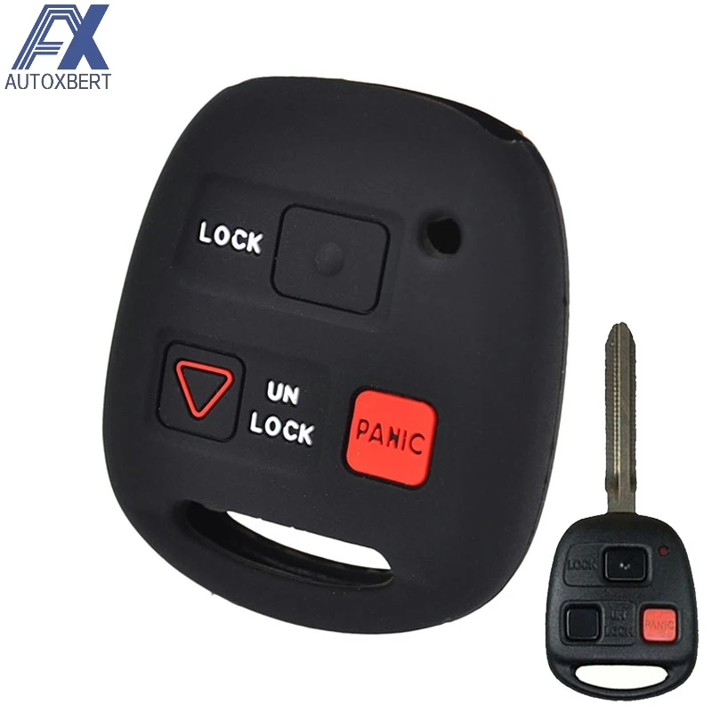 AX For Toyota Land Crusier FJ Cruiser Lexus ES GS LS IS RX SC LX GS300 GS430 ES330 Silicone Car Remote Key Pocket Cover Case|Футляр для