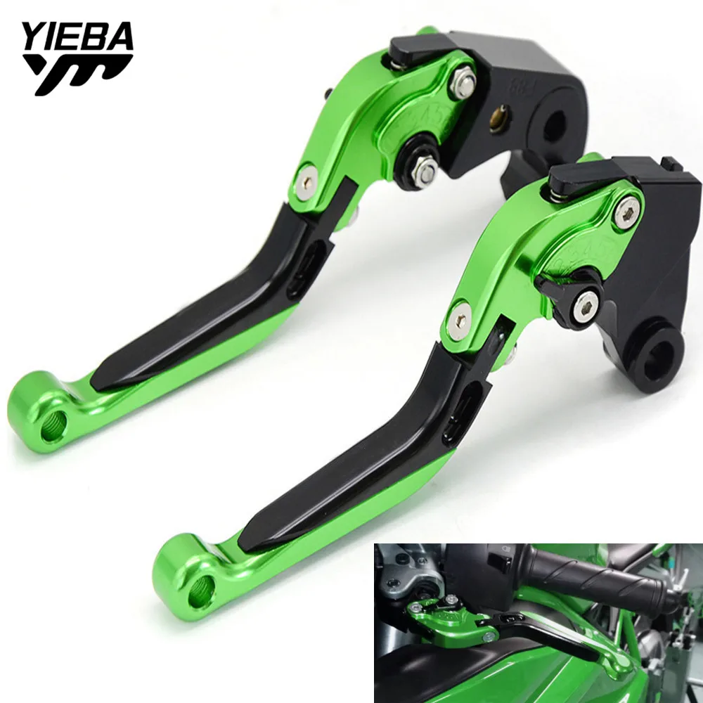 Ручка тормоза мотоцикла регулируемые складные рычаги и сцепления для KAWASAKI EX 500 R