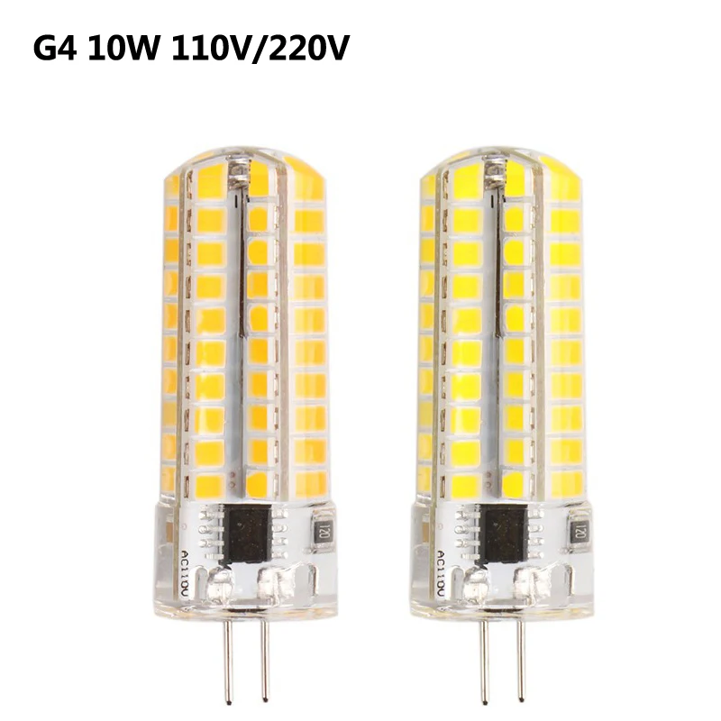 

New Dimmable G4 LED Lamp 10W Mini LED G4 Bulb 110V 220V Corn Light Bulb Replace Halogen Crystal Chandelier Lights 10pcs/lot