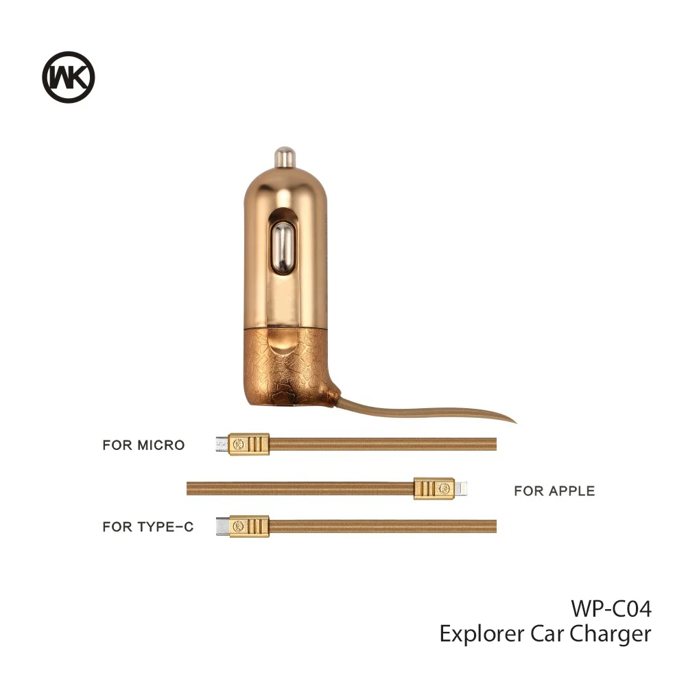 WK дизайн Quick Charge 3 0 Быстрая зарядка USB Автомобильное зарядное устройство для
