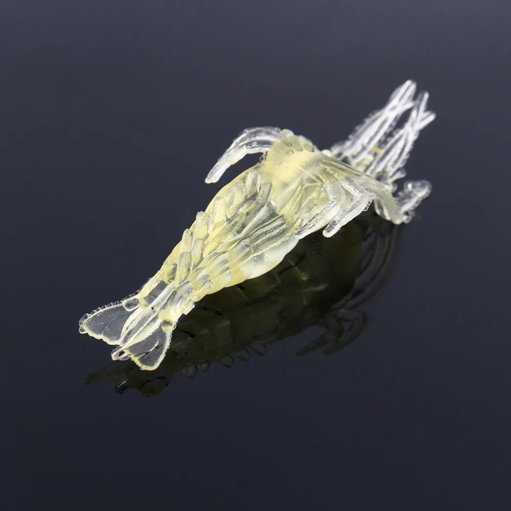 10 шт./лот 5 см рыбной ловли креветок Приманка Креветки кальмар приманка блесна