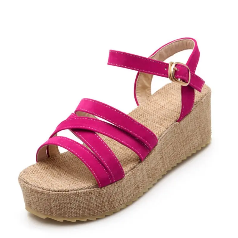 Женщины Мода Толстые Босоножки На Платформе Досуга Панк Обувь Узкая Полоса