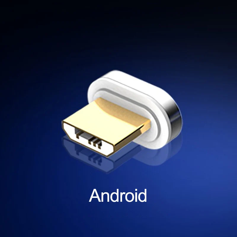 Micro Connector QC 3,0 Магнитный USB кабель 3A Магнитный зарядный кабель передачи данных для быстрой зарядки type C Micro USB C кабель для iPhone samsung Xiaomi huawei - Цвет: Micro Connector
