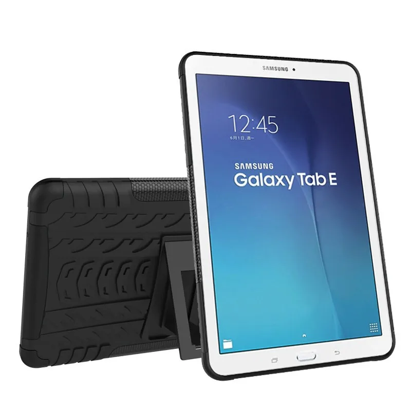 

Защитный чехол для Samsung Tab E 9,6 T560/T561 Tablet TPU и PC 2 в 1 Armor Hybrid Armor Kickstand Cover для Samsung SM-T560