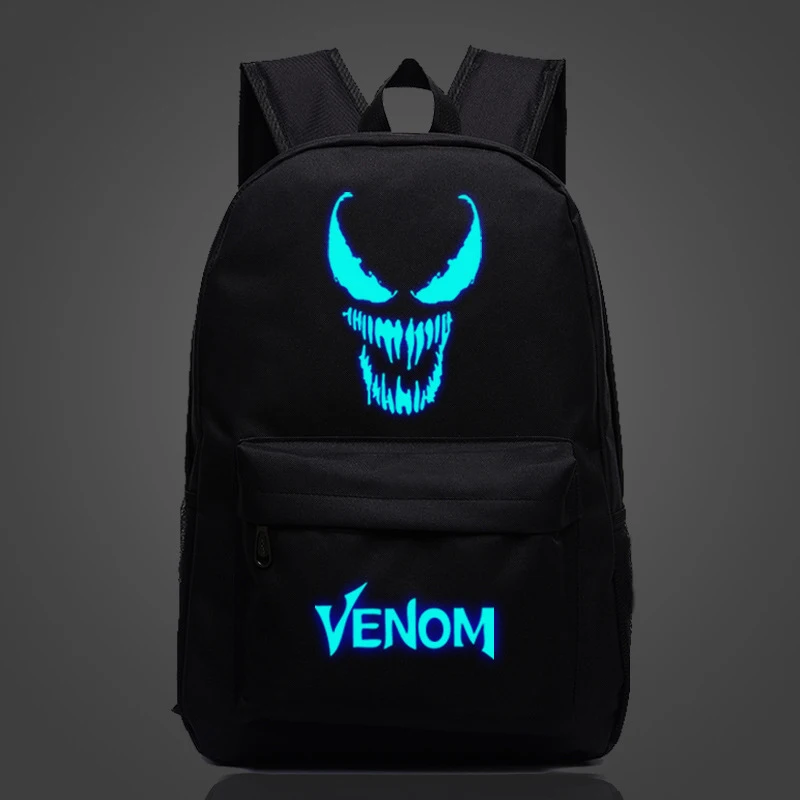 MRBP039A Comics Venom Светящийся рюкзак с принтом рюкзак для ноутбука дорожная книга школьная сумка нейлоновый рюкзак для студентов светится в темноте - Цвет: MRBP039A