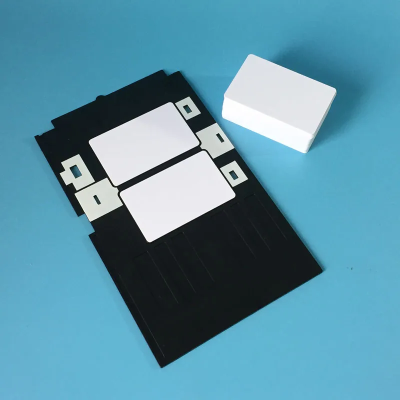 1PC Tray card for Epson T50 T60 P50 R260 R270 R280 R290 Card inkjet printer PVC ID tray + 230PCS Blank White | Компьютеры и офис