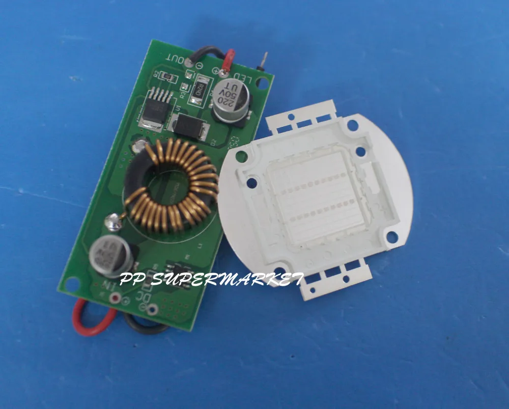 20 Вт 395нм Ультрафиолетовый светодиод высокой мощности + Драйвер DC12v для аквариума